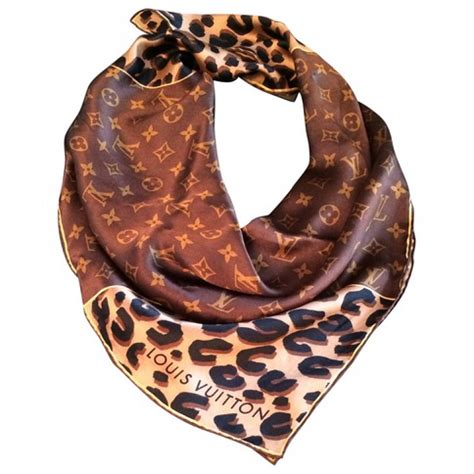 louis vuitton cheetah scarf|Louis Vuitton scarf women.